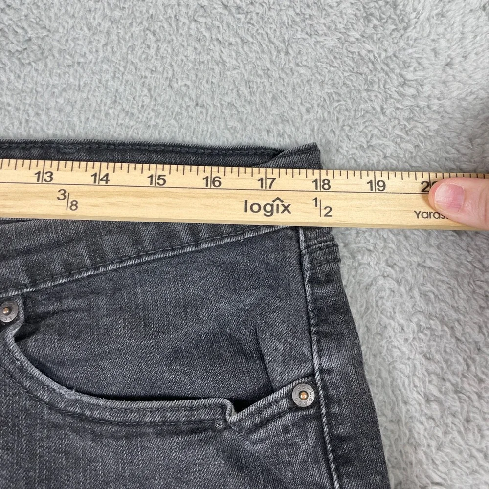 Levis 505 Regular Fit Jeans Mens 38x32 (Fits 36x29) Black Straight Stretch